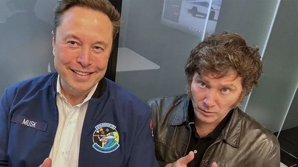 Elon Musk y su confeso admirador: Javier Milei.