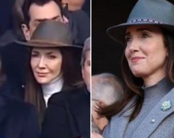 La libertaria Cristina Pérez disfrazada de Villarruel.