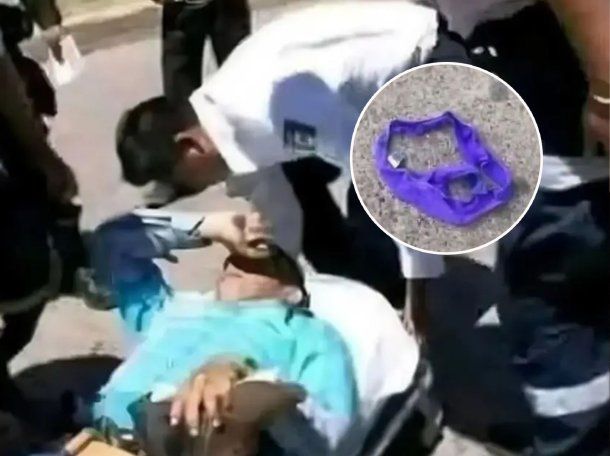 Insólito episodio en Jujuy: un motociclista chocó en medio de la ruta por culpa de una tanga voladora