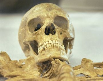 El cráneo de la niña que fue comida