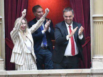 Diputados aprobó la Reforma Laboral: Karina Milei, Manuel Adorni y Diego Santilli festejaron desde un palco