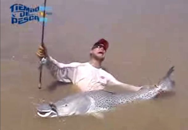 Mirá lo que es esto: el video del pescador eufórico que se viraliza en Internet