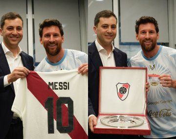 Lionel Messi fue nombrado socio honorario de River: carnet y camiseta con su nombre