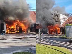 Dramático incendio en Mar del Plata: una vivienda fue consumida por las llamas