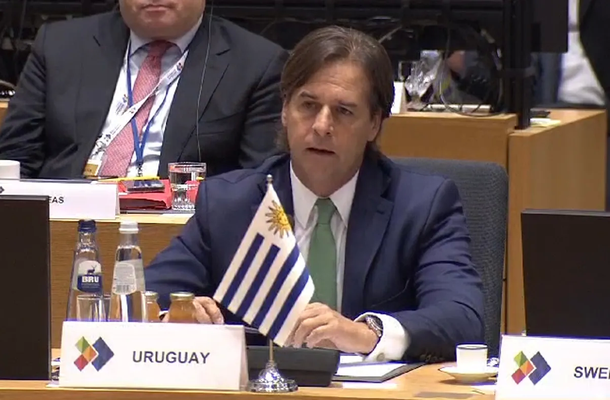 El presidente Luis Lacalle Pou remarcó la postura aperturista de Uruguay.