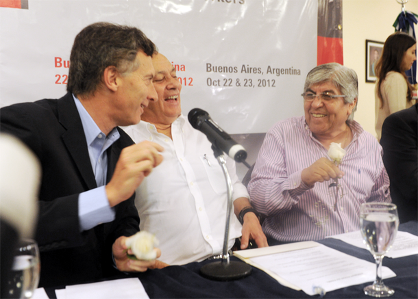 Macri se reunió con Moyano y Venegas: Cuenten conmigo