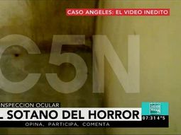 El sótano donde habrían matado a Ángeles