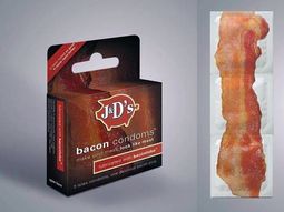 Insólito: lanzaron preservativos con sabor a panceta