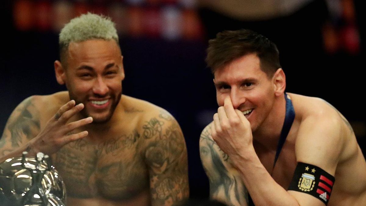 Las fotos de Messi y Neymar riendo que dan la vuelta al mundo