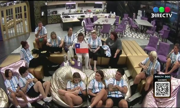 El polémico gesto de Pincoya durante el partido de Argentina generó tensión en la casa de Gran Hermano