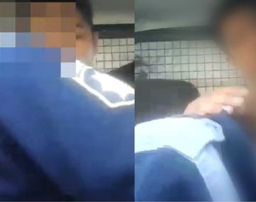 Policías teniendo sexo en el patrullero