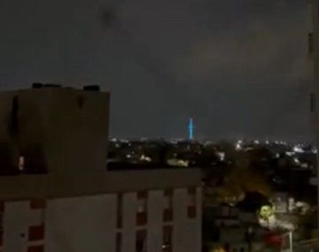 La tormenta eléctrica llegó a varias localidades.