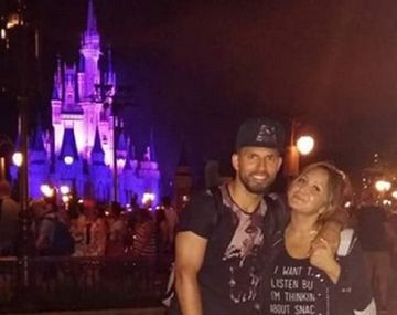 El Kun en Disney con Karina y Benjamín