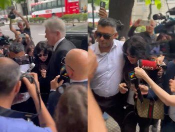 Así llegó Gianinna Maradona al jury contra Julieta Makintach