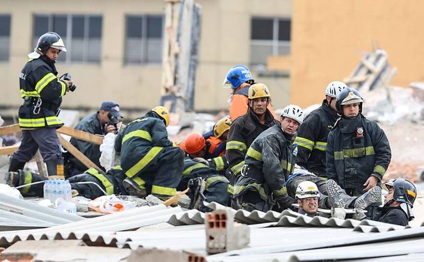 Tragedia en Brasil: al menos 7 muertos por un derrumbe