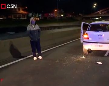 Choque múltiple en avenida General Paz y Beiró: hay un herido