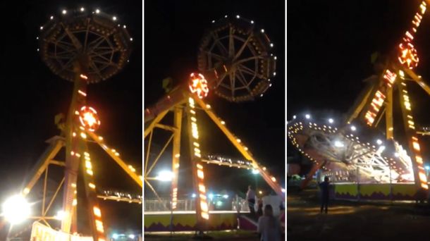 Pánico en un parque de diversiones de Tucumán por la falla en un juego