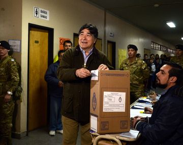¿Qué frase pronunció Zannini al momento de votar?