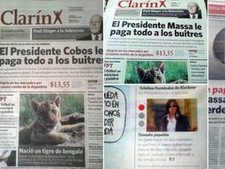 reparten una edicion trucha del diario clarin reparten una edicion trucha del diario clarin