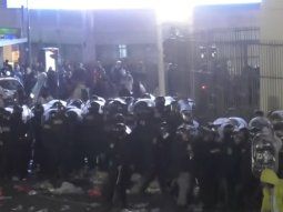 Incidentes en el Obelisco durante los festejos por el triunfo de la Selección Argentina. Incidentes en el Obelisco durante los festejos por el triunfo de la Selección Argentina.