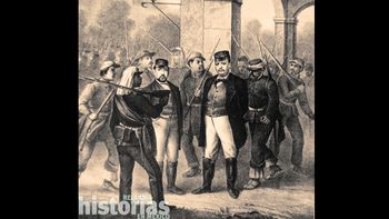 Los liberales José María Arteaga y Carlos Salazar son fusilados por fuerzas imperialistas en 1865.