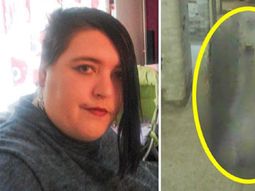 Una mujer le saca una foto a un supuesto fantasma
