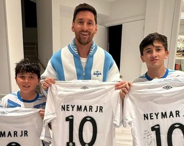 El regalo especial de Neymar para Lionel Messi y sus hijos que emocionó al mundo del fútbol