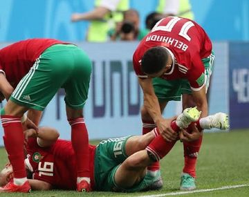 Terrible: el golpe que le causó una conmoción cerebral a Nordin Amrabat