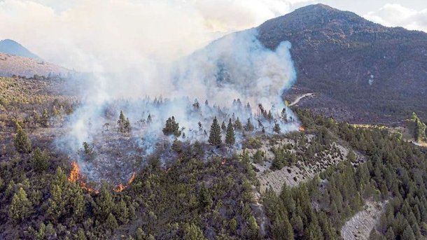 Incendios forestales en El Bolsón, Río Negro