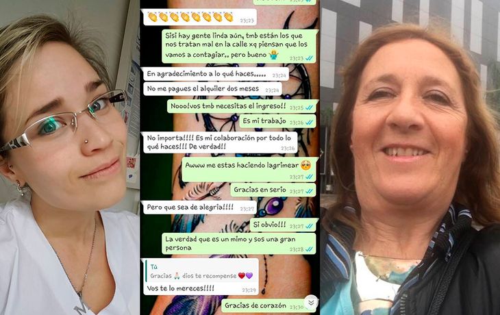Se enteró de que su inquilina es enfermera y no le cobrará el alquiler por dos meses