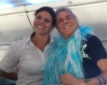 Viaje de locura: mirá lo que hicieron Casella y Dalessandro en el vuelo