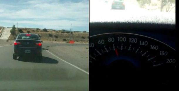 Escucharon a una mujer mientras llevaba a una nena en la luneta del auto