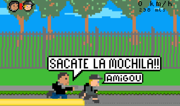 Ami-Go!, conocé y jugá al videojuego del robo al turista en La Boca