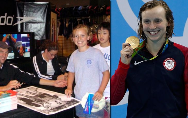 La foto más conmovedora de Michael Phelps con la nadadora del momento