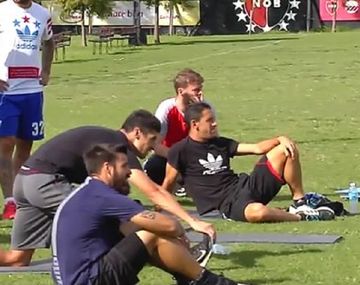 Los jugadores de Newell´s llevaron su propia ropa al entrenamiento