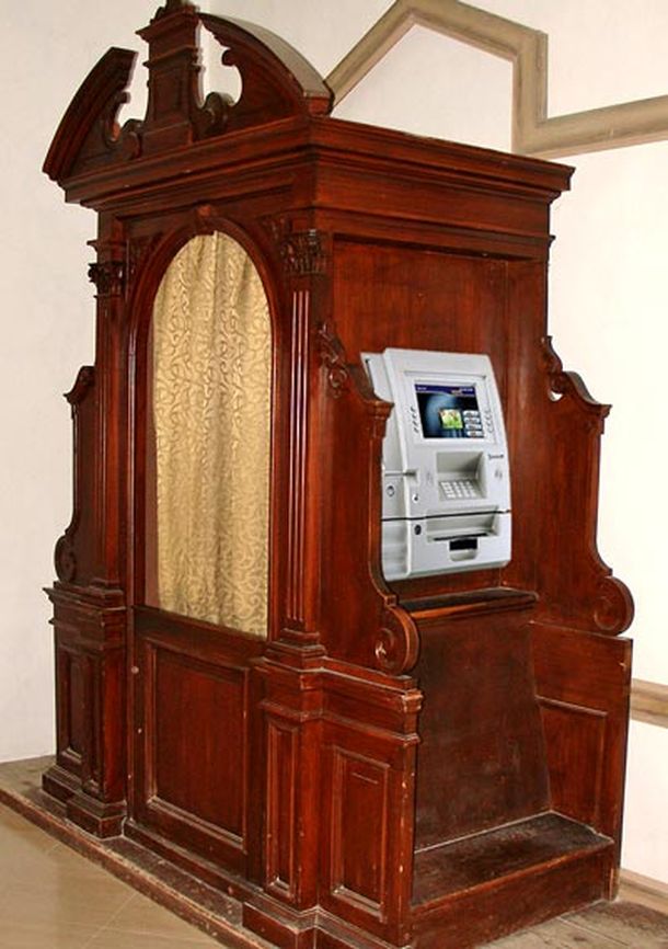 Confesionario cajero automático