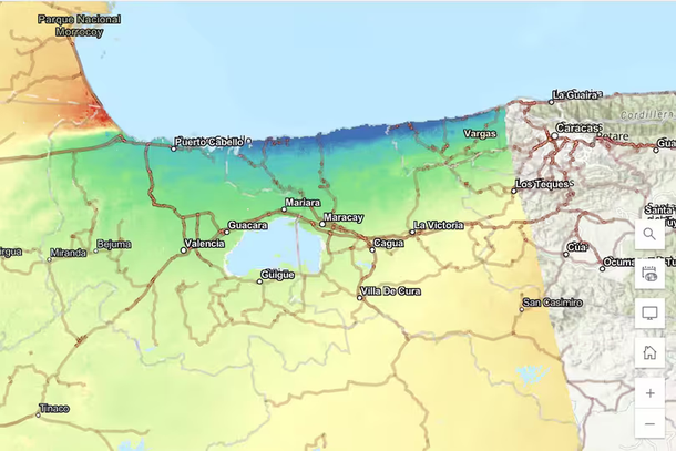 El desplazamiento de la superficie en Venezuela tras los terremotos El desplazamiento de la superficie en Venezuela tras los terremotos