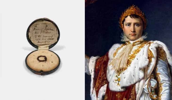 Subastan cabellos, un pañuelo y tela manchada con sangre de Napoleón Bonaparte