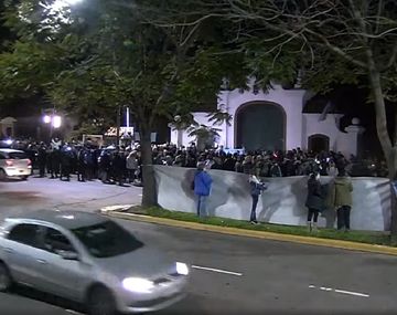 Militantes antiaborto marcharon en la Quinta de Olivos