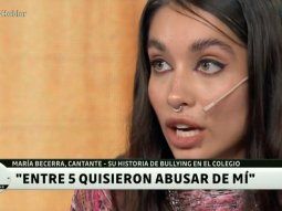 María Becerra contó como quisieron abusar de ella