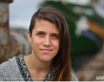Manifestantes de Greenpeace pidieron la liberación de Camila