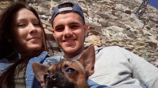 Rubio e Icardi en marzo de este año