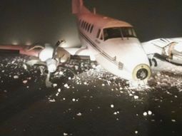 Se despistó un avión privado en Bariloche