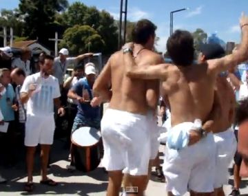 Mirá la intimidad del festejo de los jugadores tras el triunfo en la Davis