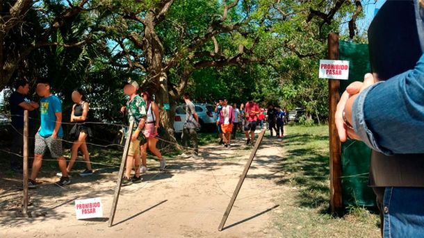 Asi desalojaban a los asistentes de la fiesta clandestina