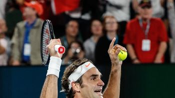 La emoción de Federer tras el último punto La emoción de Federer tras el último punto