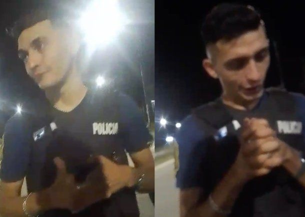 Filman a policía borracho y con uniforme en pleno operativo: se quedaba dormido mientras hablaba