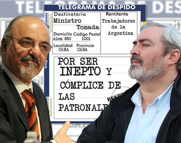 Un diputado de izquierda le envió un telegrama de despido al ministro Tomada