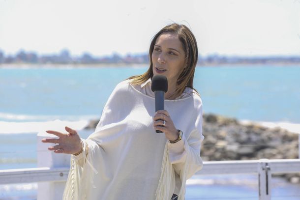 María Eugenia Vidal durante el anuncio de una serie de beneficios para los turistas que visiten Mar del Plata