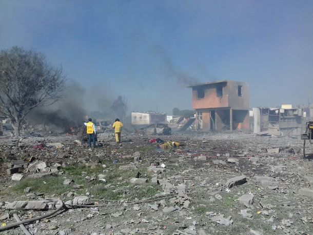 Explosión de pirotecnia en&nbsp;Tultepec